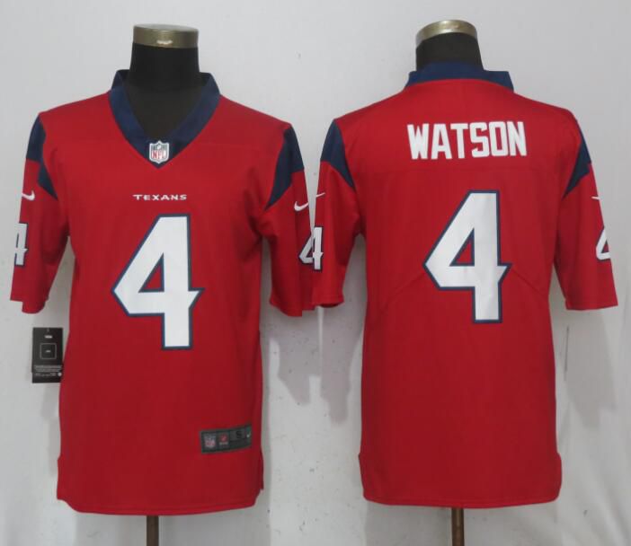 Men Houston Texans #4 Watson Red Nike Vapor Untouchable Limited NFL Jerseys